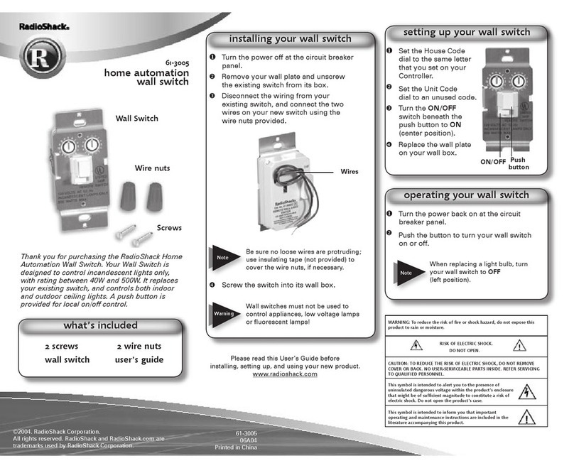 Radio Shack 61-3005 User manual Radio Shack 61-3005 User manual