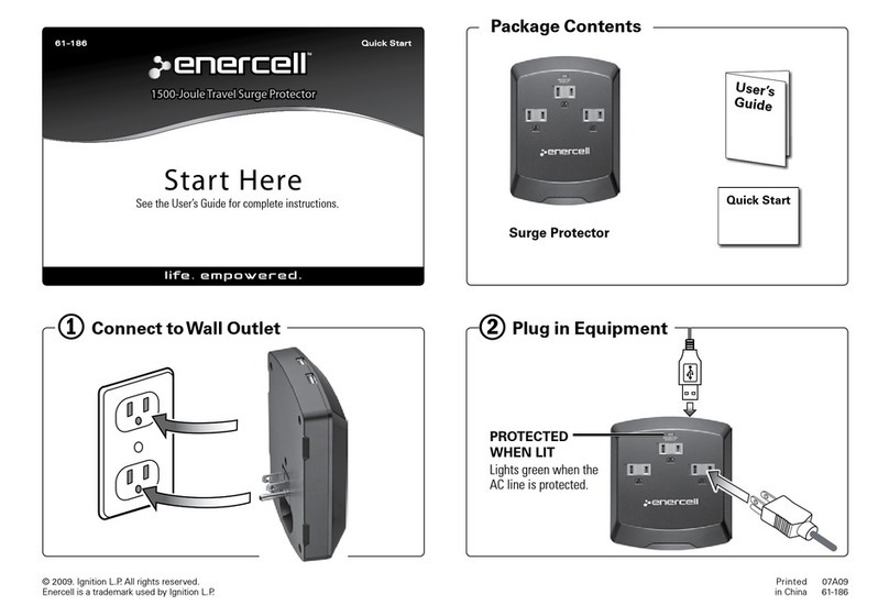 Enercell Enercell 61-186 User manual