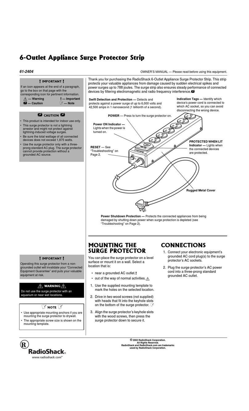 Radio Shack 61-2404 User manual