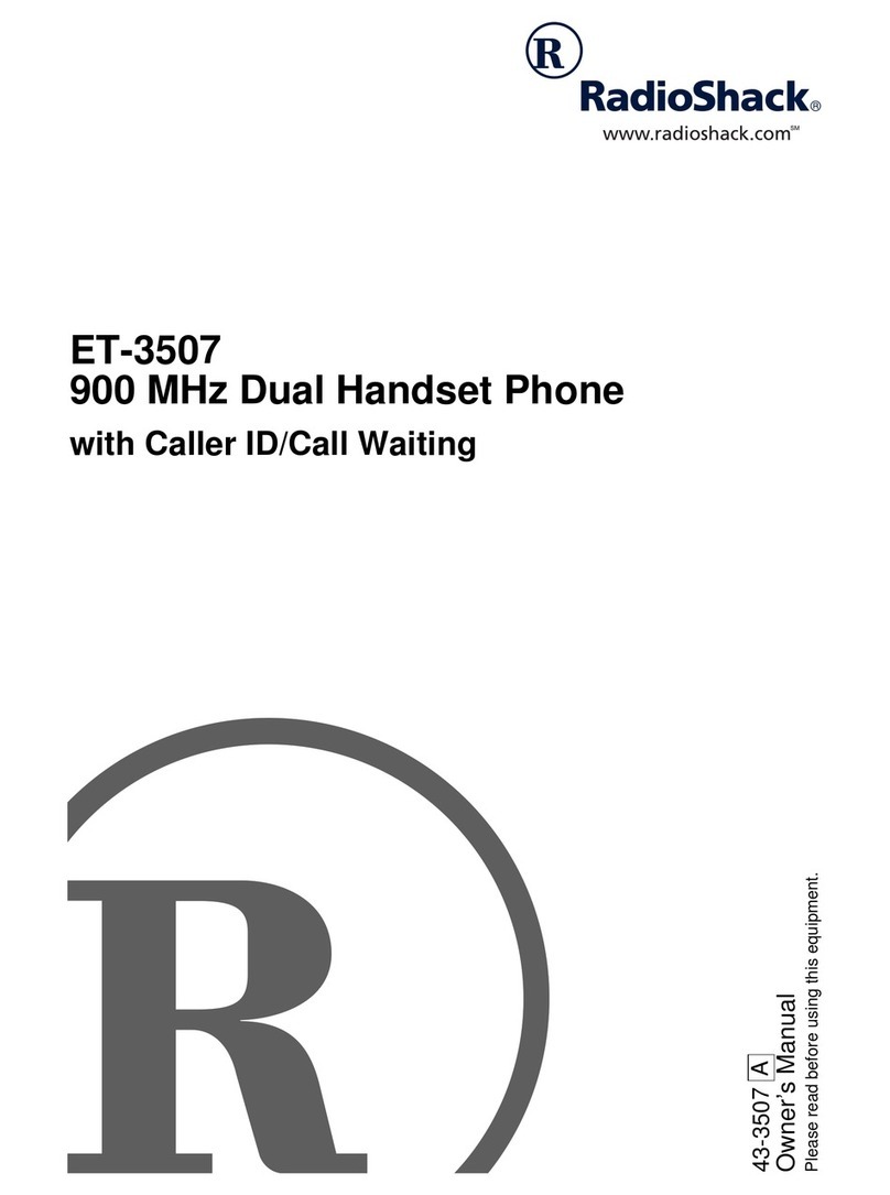 Radio Shack ET-3507 User manual