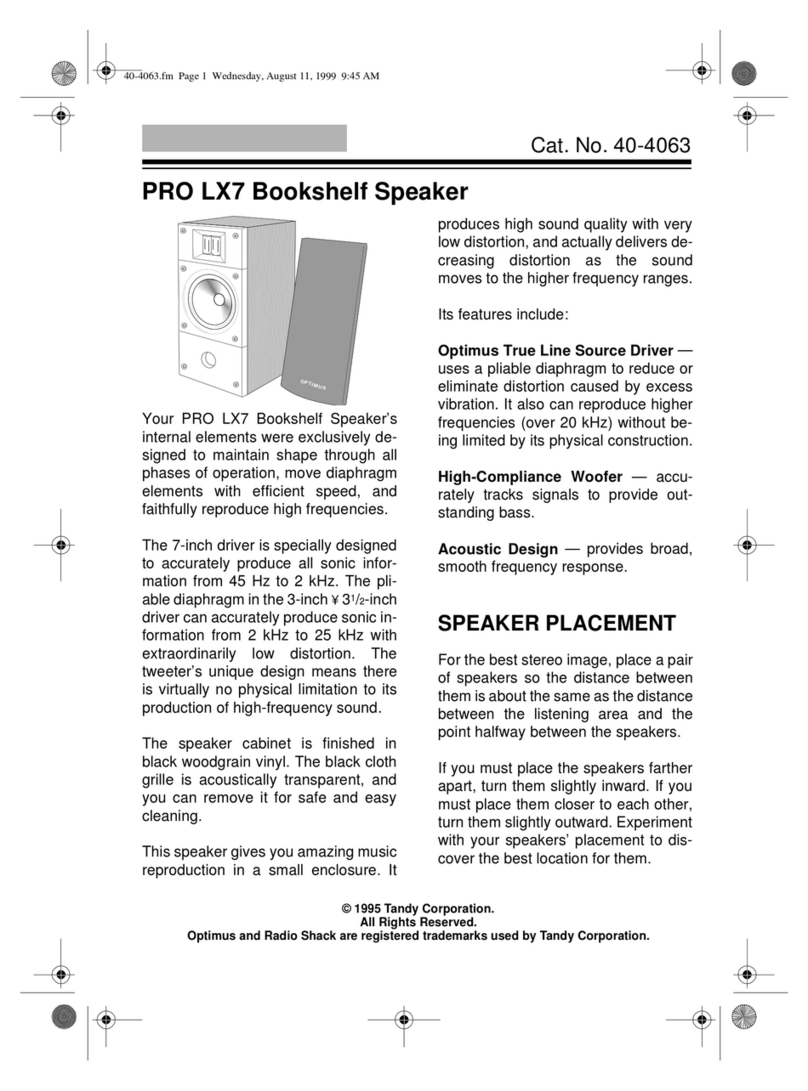 Radio Shack PRO LX7 user manual