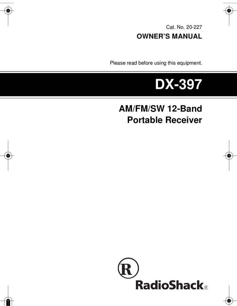 Radio Shack DX-397 User manual