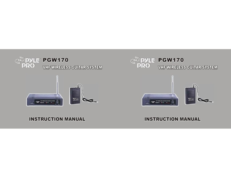 Pyle Pro PGW170 User manual Pyle Pro PGW170 User manual