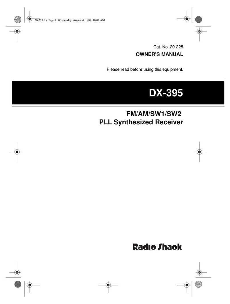 Radio Shack DX-395 User manual