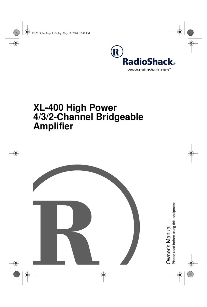 Radio Shack XL-400 owner's manual