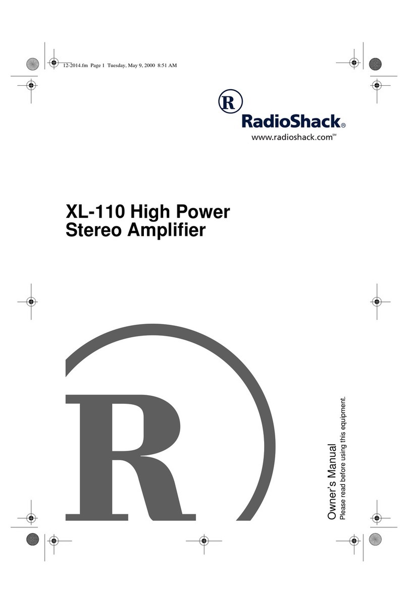 Radio Shack XL-110 owner's manual