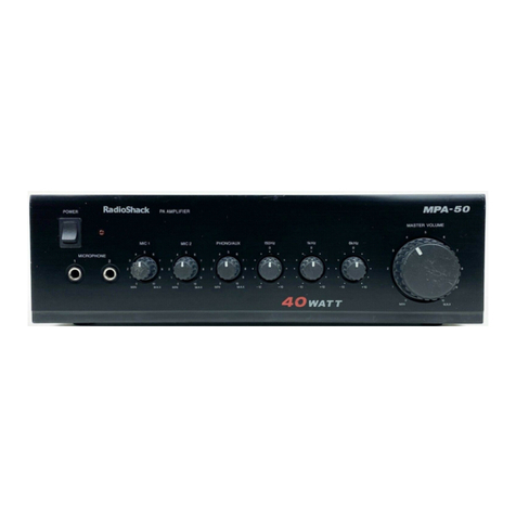 Radio Shack MPA-50 User manual