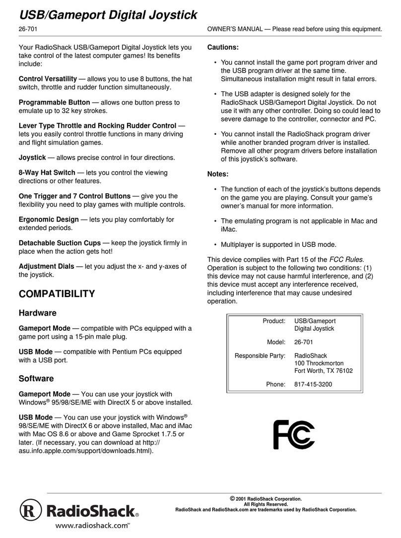 Radio Shack 26-701 User manual