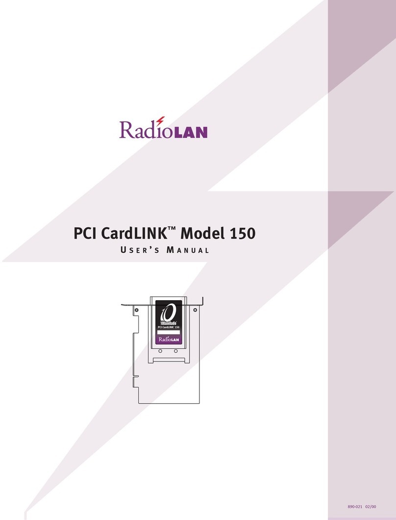 RadioLAN CardLINK 150 user manual
