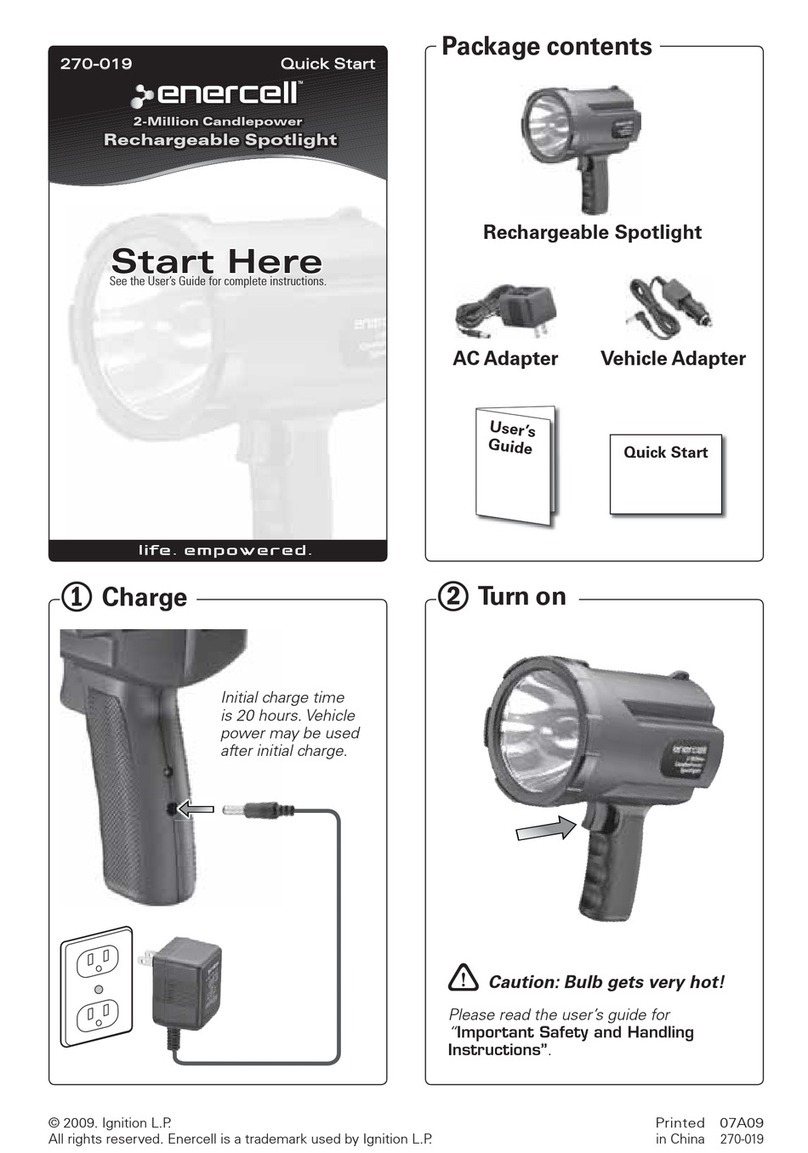 Enercell Enercell 270-019 quick start guide