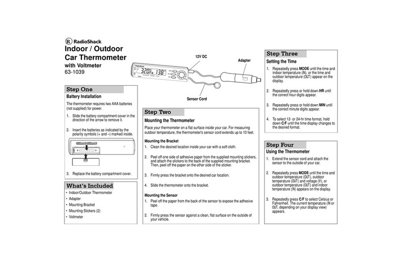 Radio Shack 63-1039 User manual