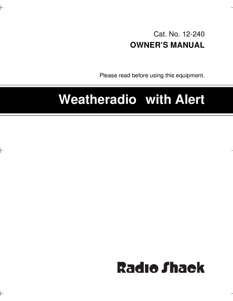 Radio Shack 12-240 User manual