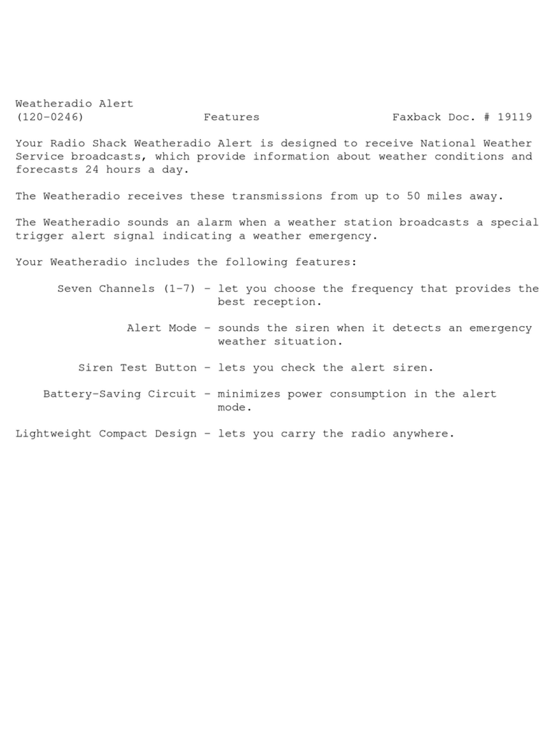 Radio Shack 120-0246 user manual