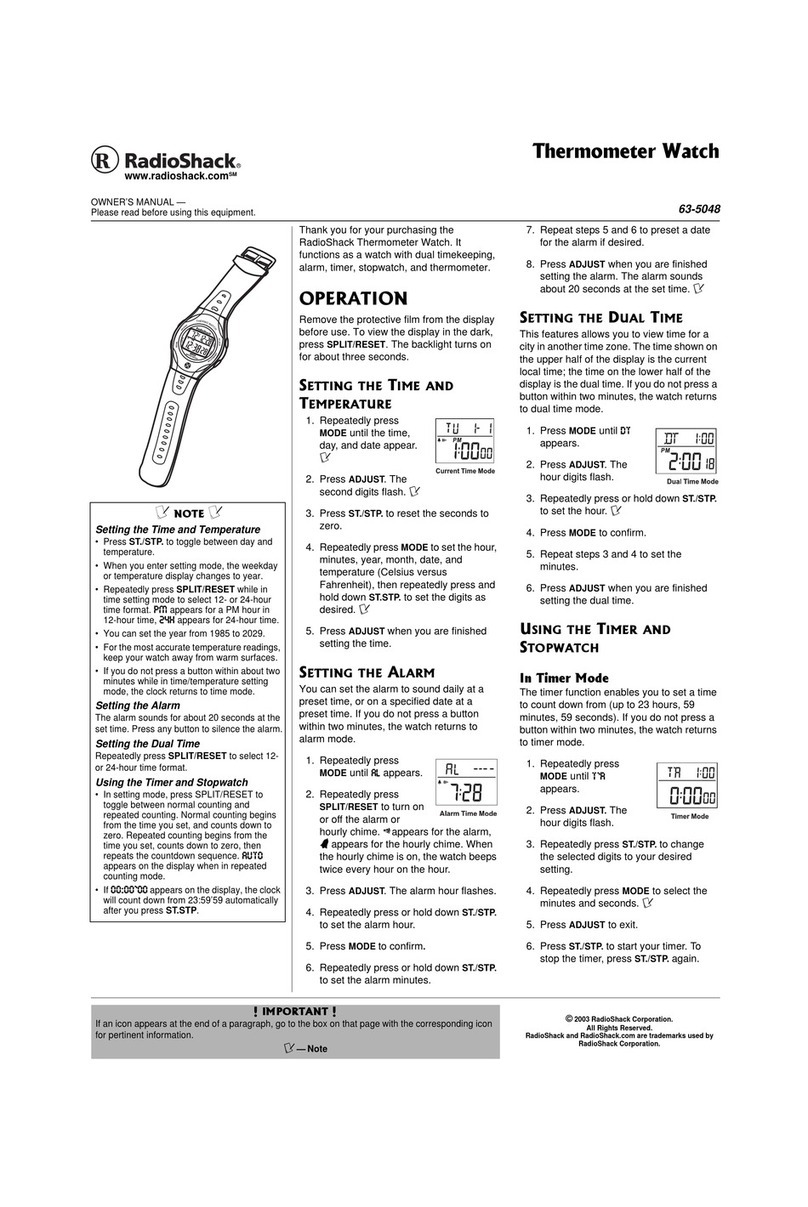Radio Shack 63-5048 User manual