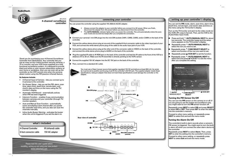 Radio Shack 49-2533 User manual