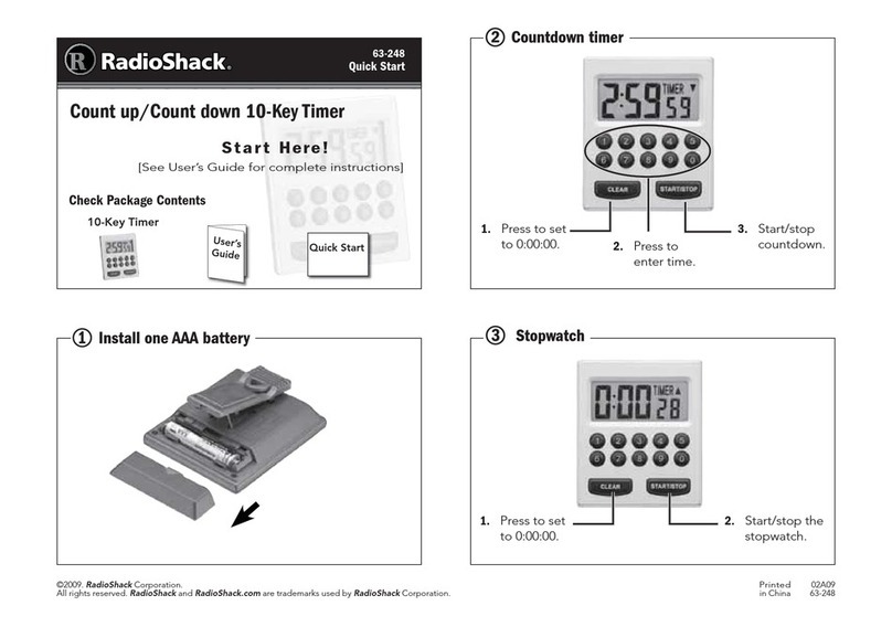 Radio Shack 63-248 User manual