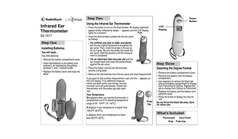 Radio Shack LIFEWISE 63-1517 User manual
