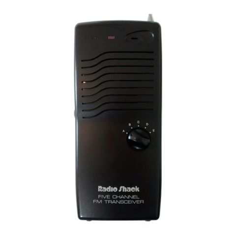 Radio Shack TRC-512 User manual