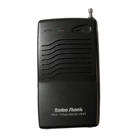 Radio Shack TRC-509 User manual