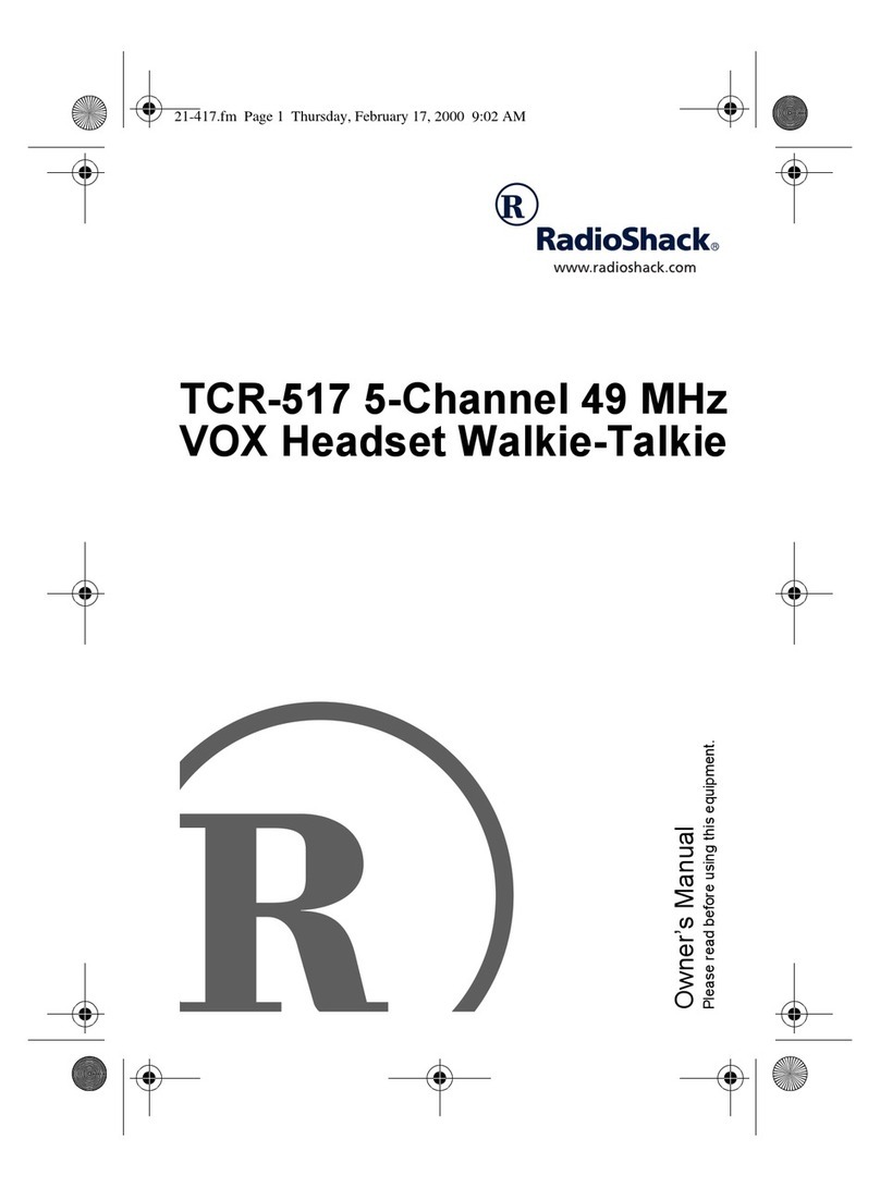 Radio Shack 21-417 User manual