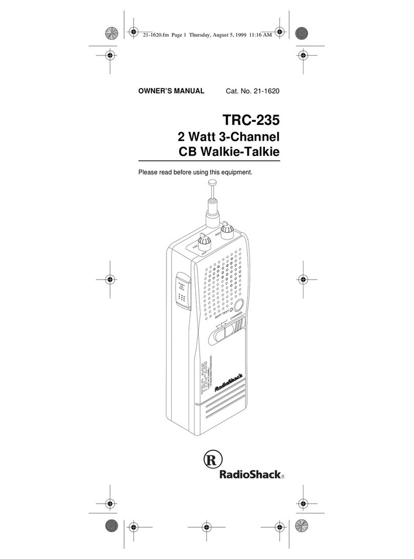 Radio Shack 21-1620 User manual