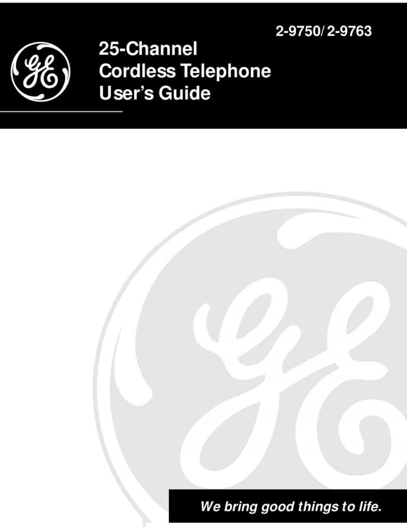 GE 2-9750/2-9763 user guide