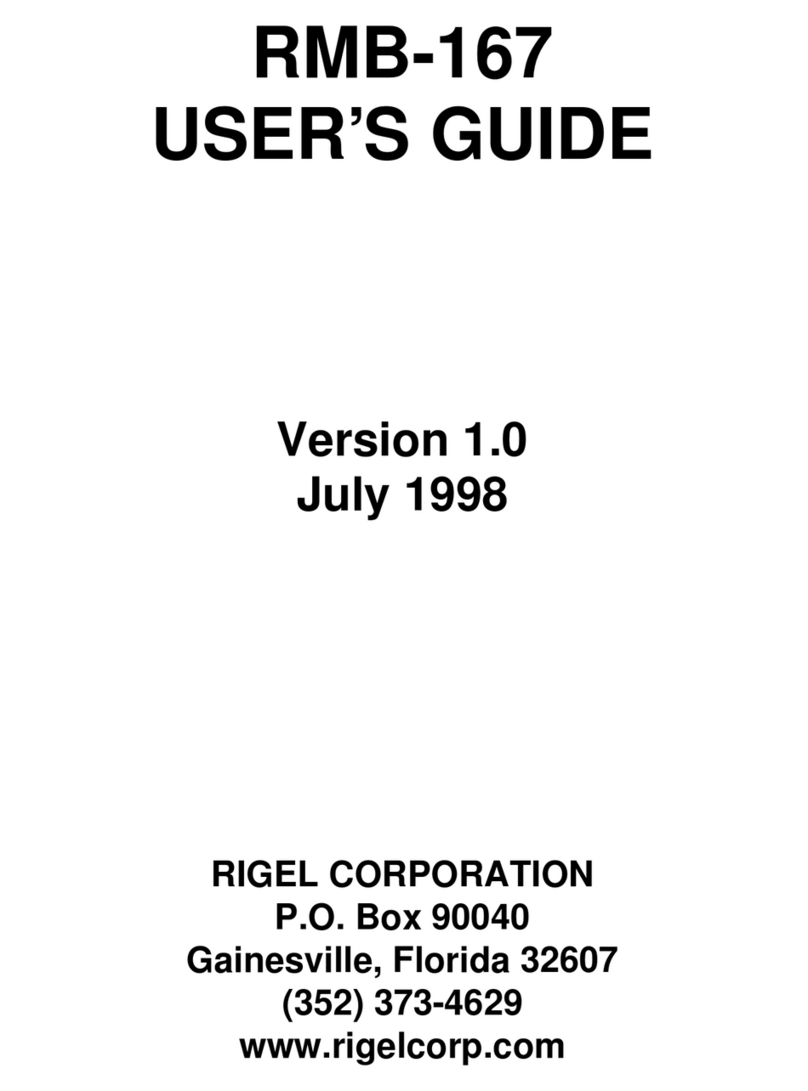Rigel RMB-167 user guide