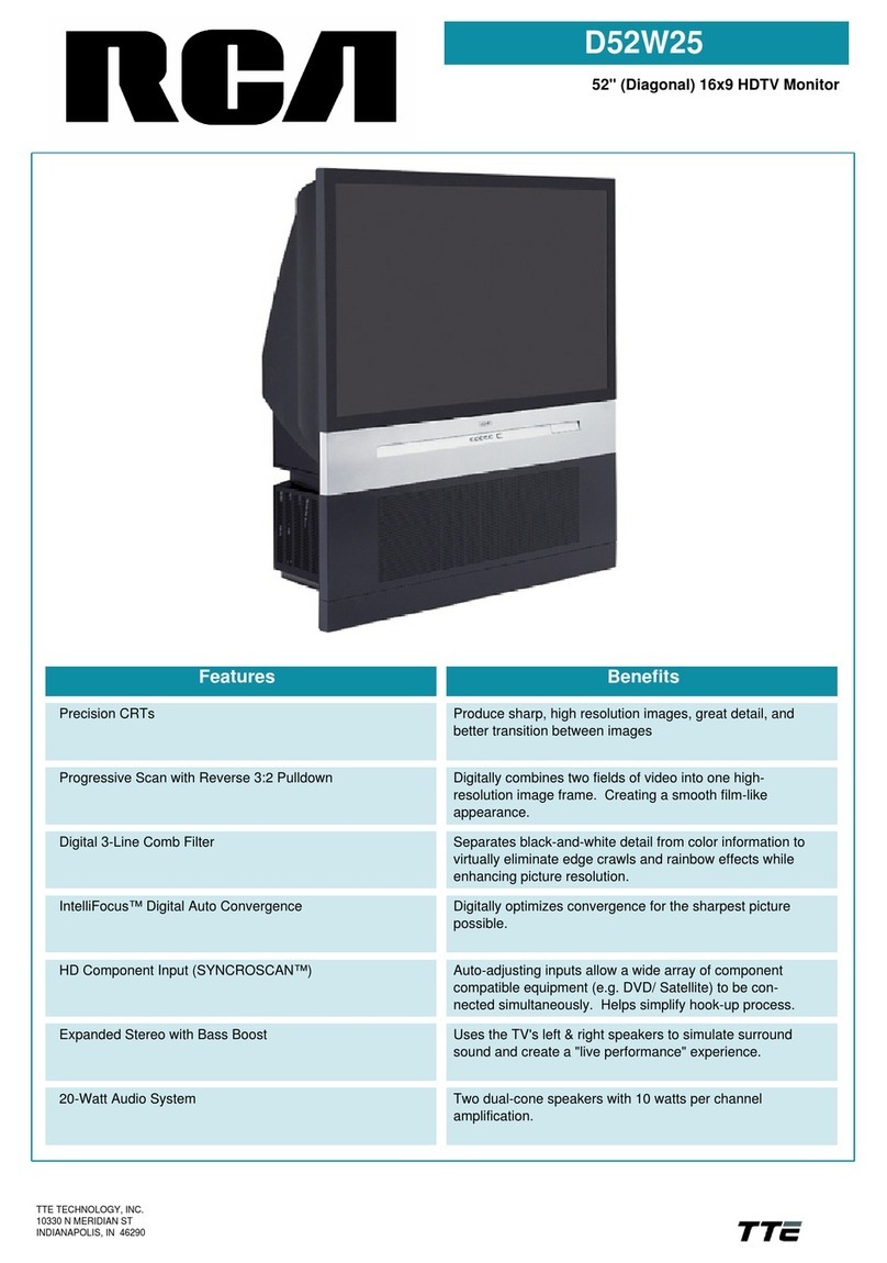 RCA D52W25 User manual