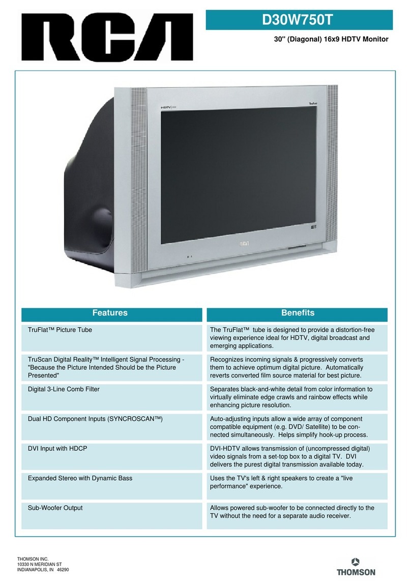 RCA D30W750T User manual