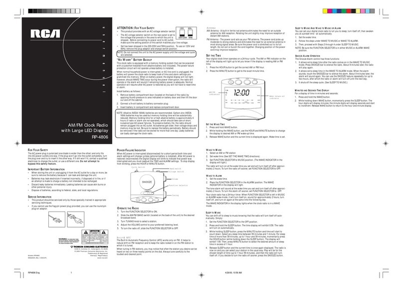 RCA RP4806 user manual