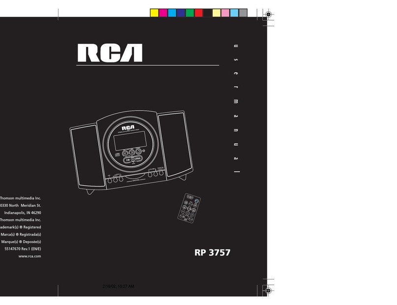 RCA RP 3757 User manual