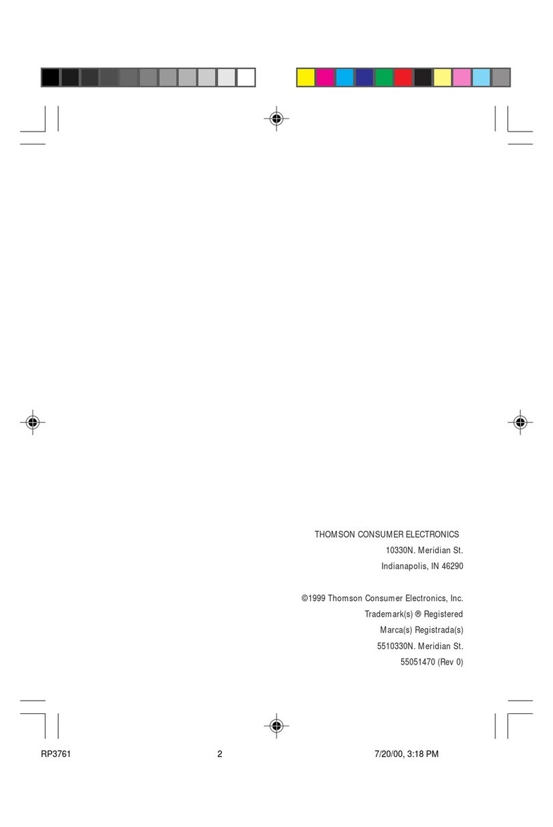 RCA RP-3761 User manual