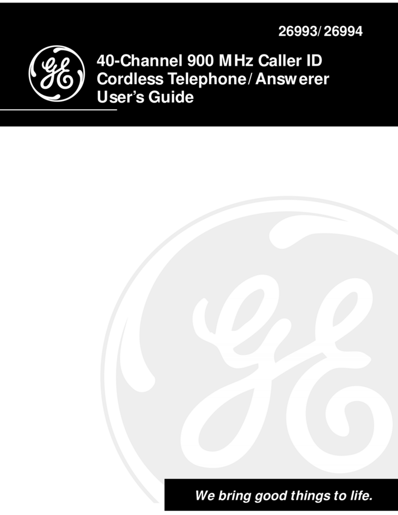 GE 900 MHz User manual