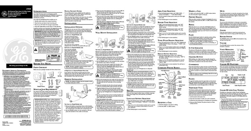 GE 27935 User manual