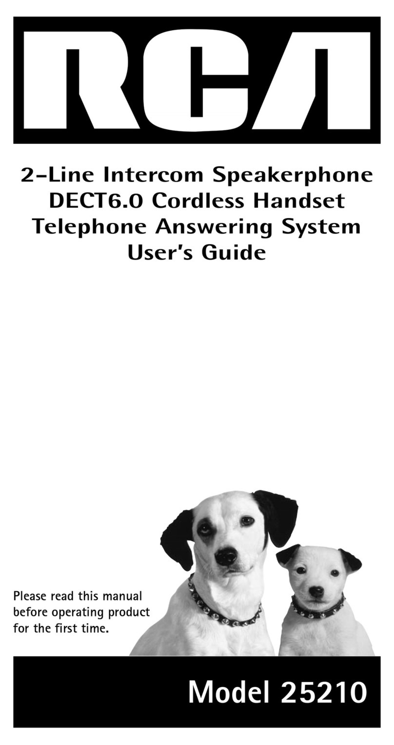 RCA 25210 User manual