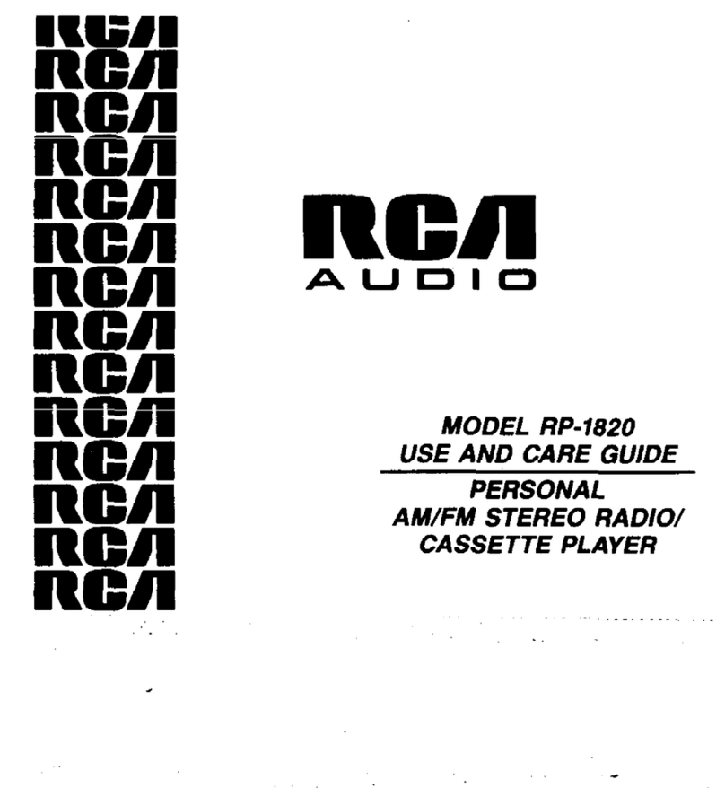 RCA RP-1820 User manual