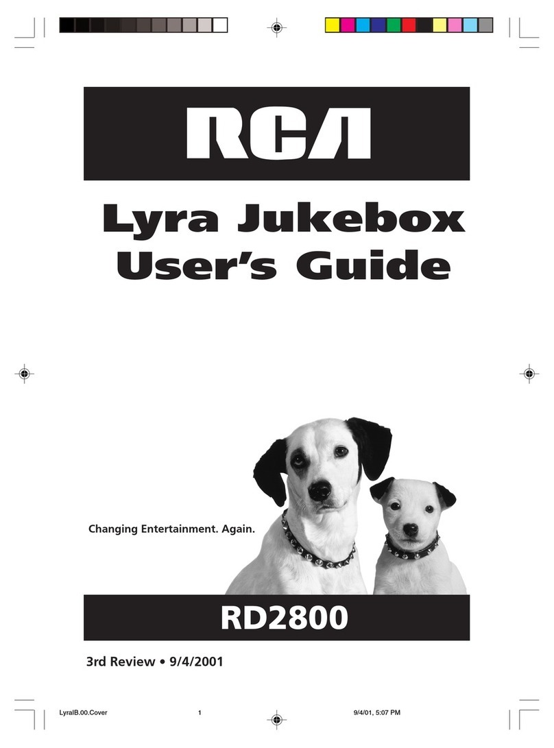 RCA Lyra RD2800 User manual