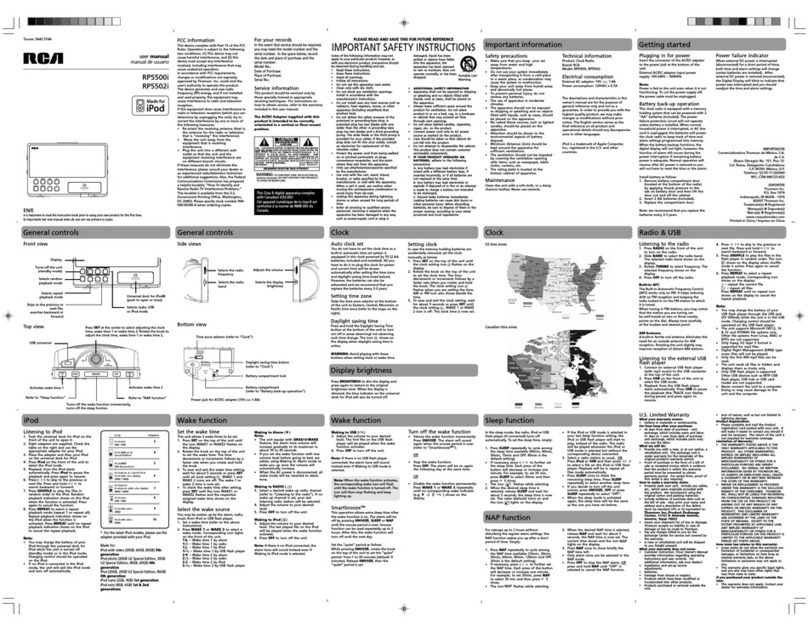 RCA 519A User manual