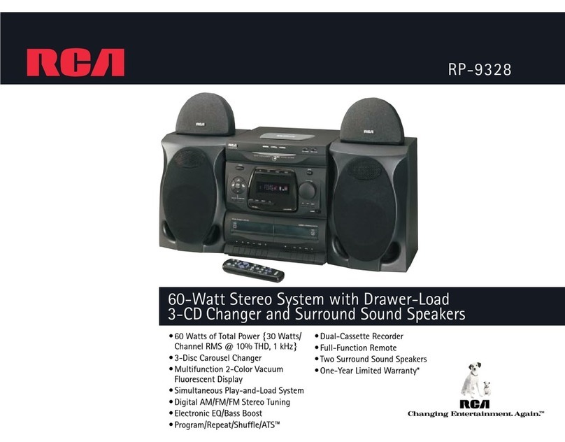 RCA RP-9328 User manual