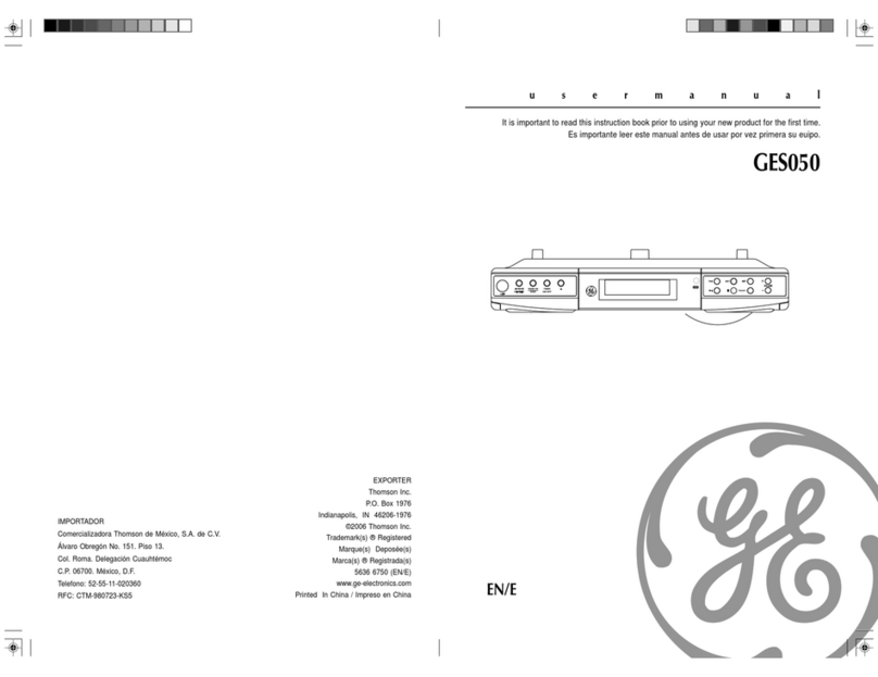 GE GES050 User manual