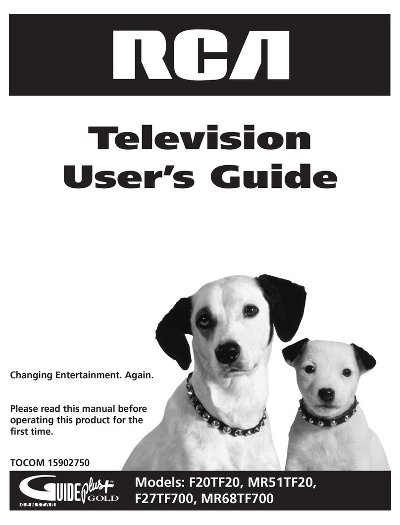 RCA TruFlat F20TF20 User manual
