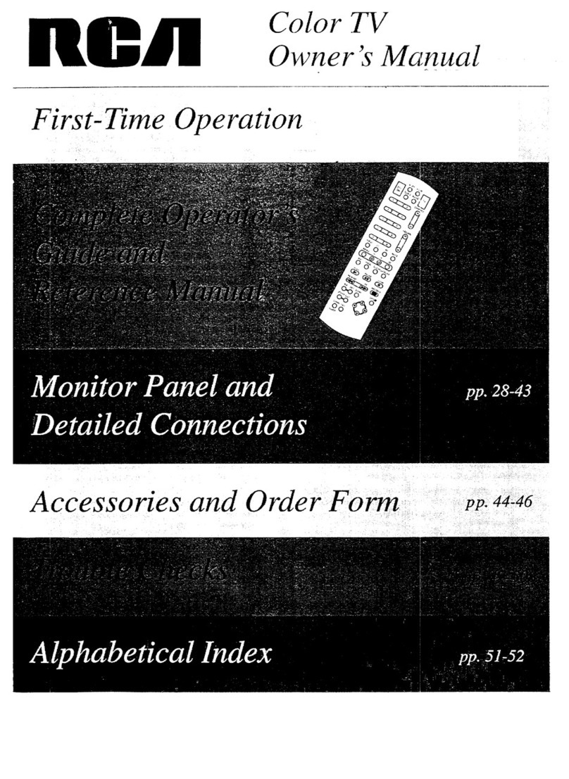 RCA COLOR TV NCJ11 User manual