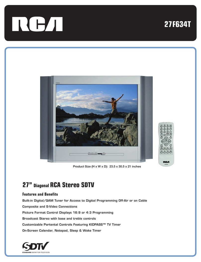RCA 27F634T Specifications