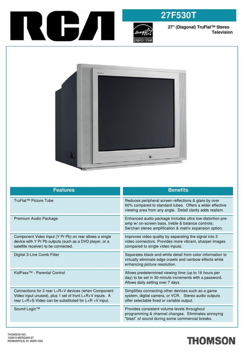 RCA 27F530T Specifications