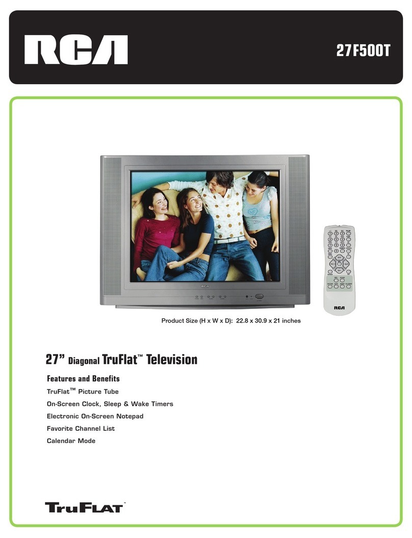 RCA 27F500T User manual