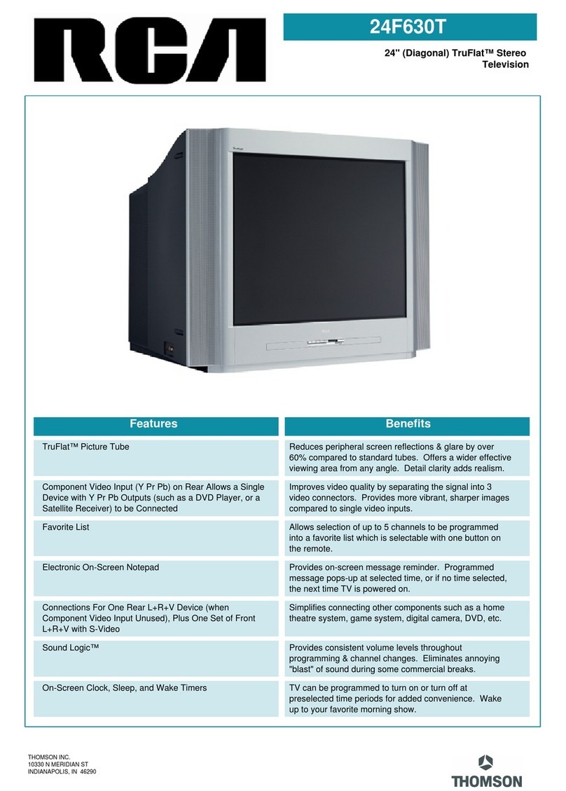RCA 24F630T User manual