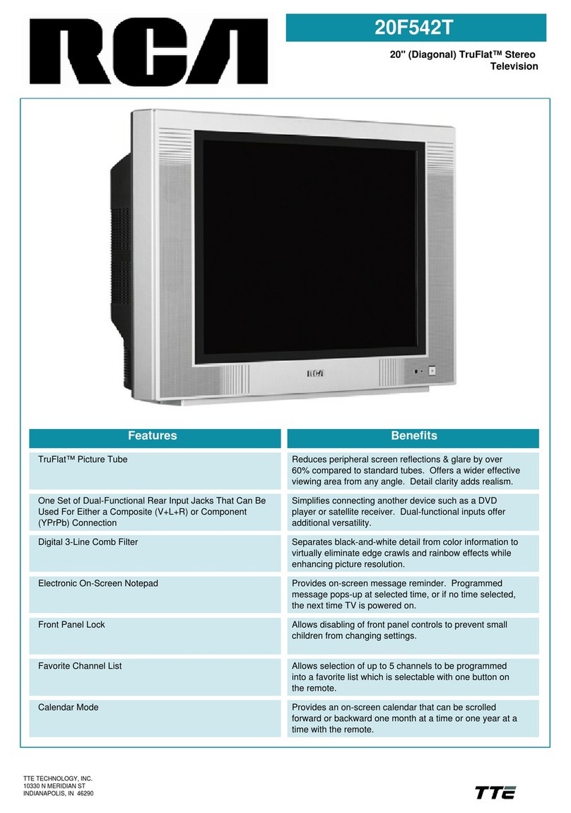 RCA 20F542T User manual