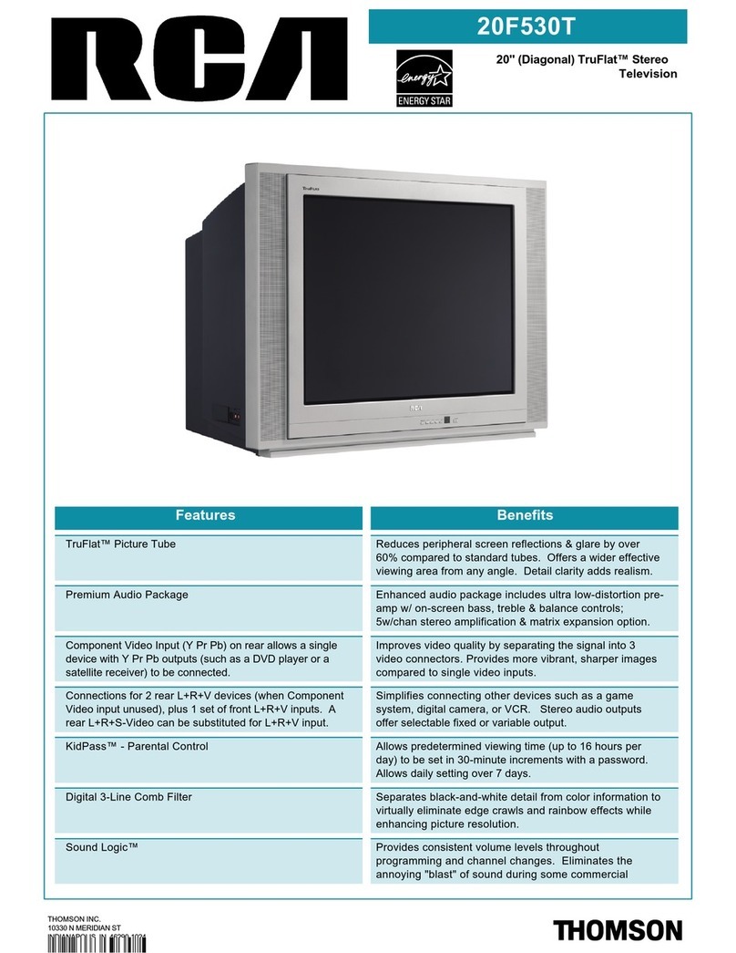RCA 20F530T User manual