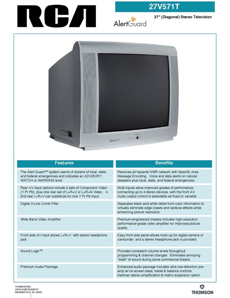 RCA Alert Guard 27V571T Brochure & specs