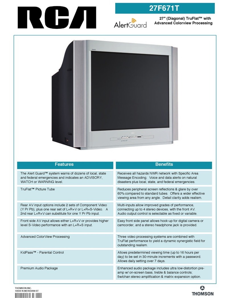 RCA Alert Guard 27F671T User manual
